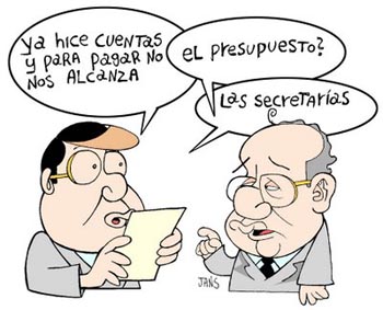 El Ayuntamiento sin dineros con humor