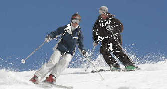 Esquiando en sierra Nevada