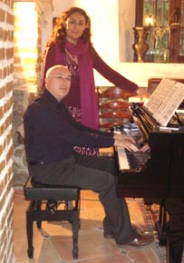 otureño Germán Tejerizo Linares y la soprano madrileña Mónica Luz