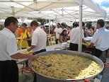 feria en Otura, sábado, 6 sept, 2008, degustación de ricas migas gratis