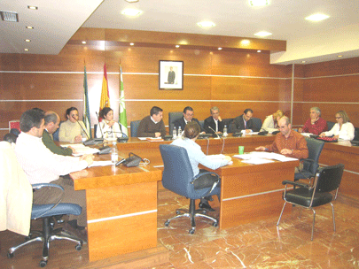 El grupo municipal socioalista abandon el pleno hoy 27-02-2008