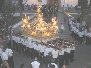 procesión Virgen Aurora, patrona de Otura, 2008